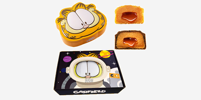 加菲猫海胆流心奶黄月饼礼盒