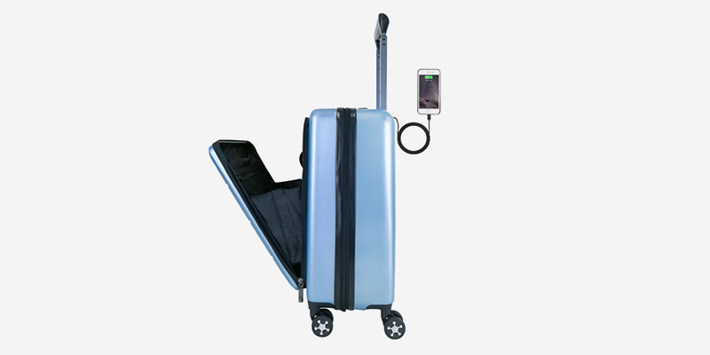 蓝色军刀（Blue Victoriac）多功能机可充电行李箱拉杆箱 20英寸 天空蓝 